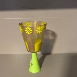 Flower Patterned Toy Lamp with String That Turns It On